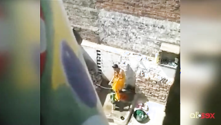 Perverted male wants sex and XXX records his nude Paki stepsister