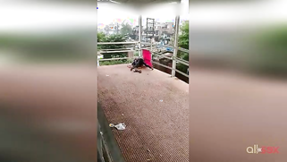 Hot amateur XXX vid of Paki hubby having sex with wife on the roof | XXX Video on AllSex.XXX