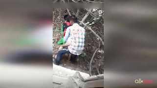 Paki voyeur ruins XXX orgasm of man having outdoor sex with auntie | XXX Video on AllSex.XXX