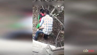 Paki voyeur ruins XXX orgasm of man having outdoor sex with auntie | XXX Video on AllSex.XXX