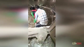 Paki voyeur ruins XXX orgasm of man having outdoor sex with auntie | XXX Video on AllSex.XXX