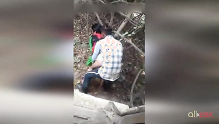 Paki voyeur ruins XXX orgasm of man having outdoor sex with auntie | XXX Video on AllSex.XXX