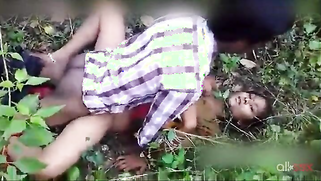 Hairy Paki XXX pussy takes stepson's cock during sex in the woods | XXX Video on AllSex.XXX