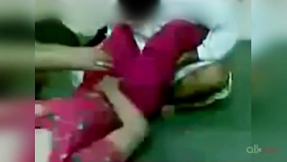 Paki stepdad gets horny and XXX squeezes young daughter before sex