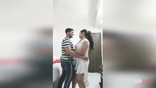 Dude XXX lifts Paki stepsis' dress flashing her sex-starved booty