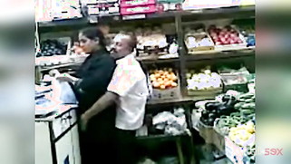 Paki brunette XXX pays greedy uncle with sex for fruit in the shop