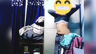 Paki babe shows XXX tits eager to have sex with her BF in the shop