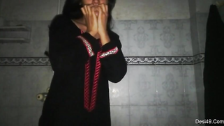 Shy Paki GF makes hot XXX video of her stripping and ready for sex