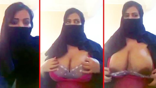 Buxom Paki wife in hijab show tits her lover while husband in the bank | XXX Video on AllSex.XXX