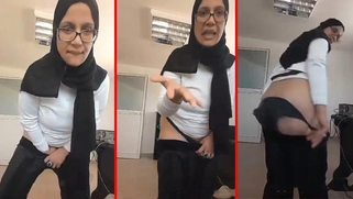 Shameless amateur Paki wife in hijab masturbates her wet cunt