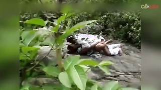 Man bonks Indian MILF's cherry being filmed by voyeur in the forest | XXX Video on AllSex.XXX