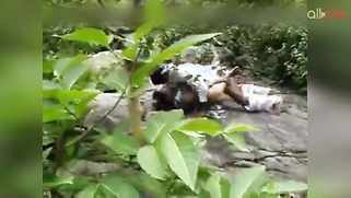 Man bonks Indian MILF's cherry being filmed by voyeur in the forest | XXX Video on AllSex.XXX