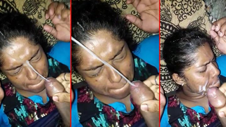 Shameless Desi widow adores zesty hefty facial cumshots from servant | XXX Video on AllSex.XXX