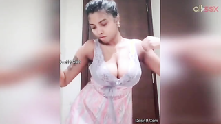Chubby Desi Indian slut loves dirty sexy dancing on selfie cam | XXX Video on AllSex.XXX