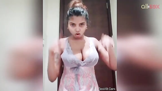 Chubby Desi Indian slut loves dirty sexy dancing on selfie cam | XXX Video on AllSex.XXX