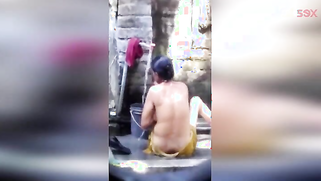 Sexy Indian MILF washes skinny body but horny stepbrother spies on her | XXX Video on AllSex.XXX