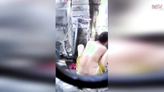 Sexy Indian MILF washes skinny body but horny stepbrother spies on her | XXX Video on AllSex.XXX