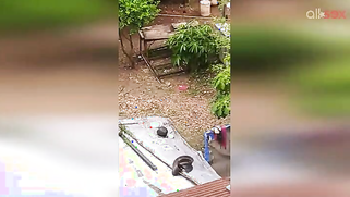 Such an amazing sight of tempting naked Indian young woman outdoors