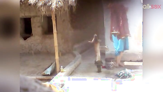 Desi slut washes clothes and flashes big boobs in outdoor XXX video | XXX Video on AllSex.XXX