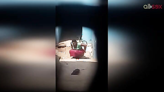 Guy watches Desi MILF performing sex show washing herself outdoors | XXX Video on AllSex.XXX