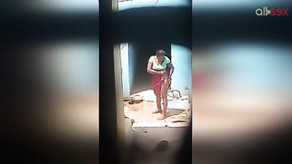 Guy watches Desi MILF performing sex show washing herself outdoors | XXX Video on AllSex.XXX