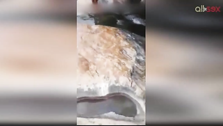 Lewd amateur Desi aunty flashing her nice big tits while bathing outdoor | XXX Video on AllSex.XXX