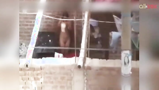 My lovely incredibly horny Desi girl bathing outdoor on hidden cam video