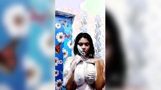 Big Tits Bangladeshi girl striptease show on selfie XXX cam in bathroom | XXX Video on AllSex.XXX