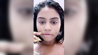 Big Tits Bangladeshi girl striptease show on selfie XXX cam in bathroom | XXX Video on AllSex.XXX