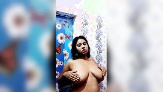 Big Tits Bangladeshi girl striptease show on selfie XXX cam in bathroom | XXX Video on AllSex.XXX