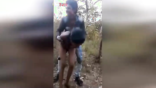 Man catches naked Desi girl in forest and won't allow her to go home | XXX Video on AllSex.XXX
