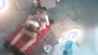 Cheating arab wife in hijab bent over in the village barn again