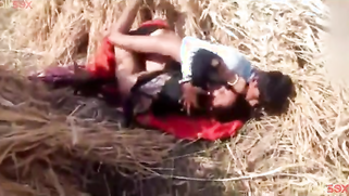 Indian charmer fools around with boyfriend in the field being caught | XXX Video on AllSex.XXX