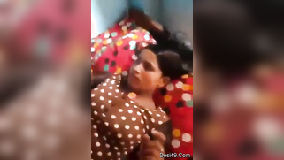 Desi student pulls polka-dot dress up to demonstrate her small tits | XXX Video on AllSex.XXX