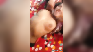 Desi student pulls polka-dot dress up to demonstrate her small tits | XXX Video on AllSex.XXX