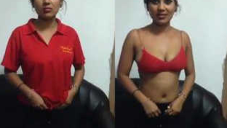 Girl takes clothes off item by item until she is naked on the camera | XXX Video on AllSex.XXX