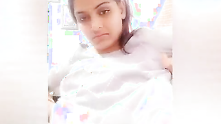 Young woman smiles on camera and changes clothes in sex video show | XXX Video on AllSex.XXX