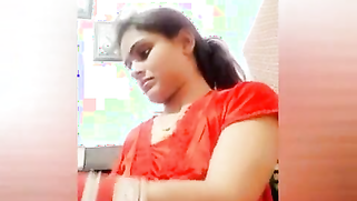 Young woman smiles on camera and changes clothes in sex video show | XXX Video on AllSex.XXX