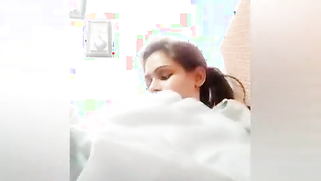 Young woman smiles on camera and changes clothes in sex video show | XXX Video on AllSex.XXX