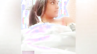 Young woman smiles on camera and changes clothes in sex video show | XXX Video on AllSex.XXX