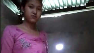 XXX chick with tiny boobs in pink dress gets naked in the shower cabin | XXX Video on AllSex.XXX