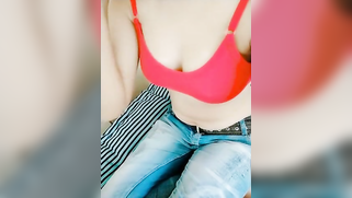 Showing gorgeous breasts chick takes clothing items off one by one | XXX Video on AllSex.XXX