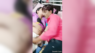 Desi mom lies next to stepson and kisses his lips in front of camera | XXX Video on AllSex.XXX