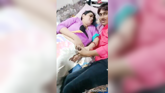 Desi mom lies next to stepson and kisses his lips in front of camera | XXX Video on AllSex.XXX