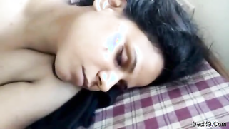 Desi girl sleeps naked when man comes and starts filming this body | XXX Video on AllSex.XXX