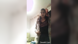 Whore gives sex delight to boys stripping down on camera close-up