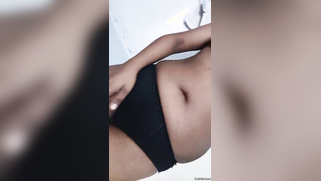 Pink XXX hole is hidden under black panties but boobs are exposed | XXX Video on AllSex.XXX