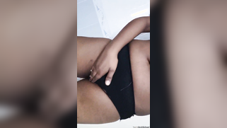 Pink XXX hole is hidden under black panties but boobs are exposed | XXX Video on AllSex.XXX