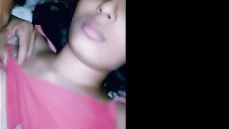 Man touches slutty Indian stepsisters and licks her hard perky nipple
