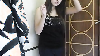 Desi girl feels a little bit shy posing on camera but still gets naked | XXX Video on AllSex.XXX